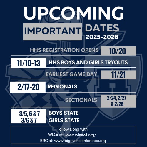 Hudson High School Important Dates